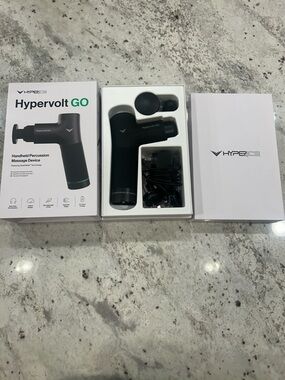 Hypervolt GO hyper ice Handheld Percussion Massager - Black, still in box